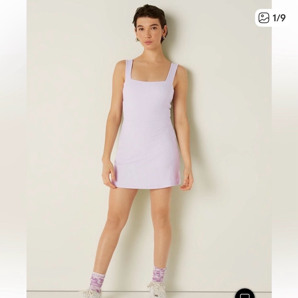 PINK Victoria's Secret Ribbed Square Neck Line Athletic Dress